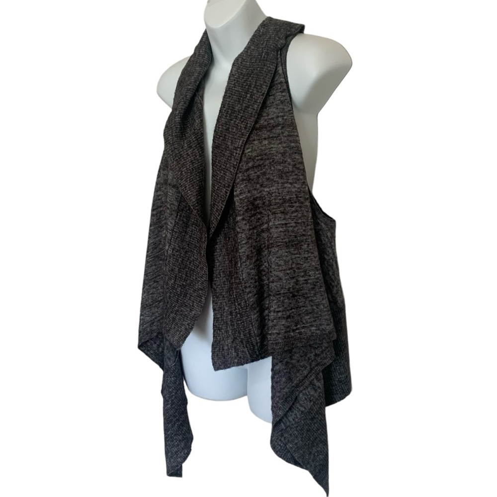 Gap Alpaca Wool Sleeveless Cardigan in Gray Size Large
